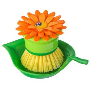 Natural Brushes: Florganic Flower Power Palm Dish Brush