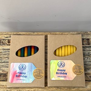 Beeswax Rainbow Birthday Candles