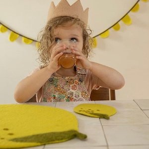 Muskhane: Lemon Pastille Placemat by Muskhane