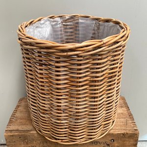 Pots Planters: Dark Wicker Baskets