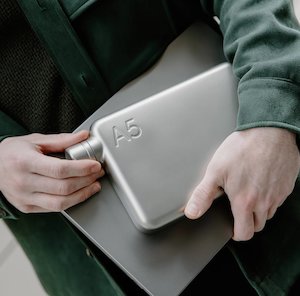 Memobottle - Stainless Steel A5, Satin