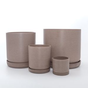Pots Planters: Portland Pot - Recycled Plastic, Beechwood