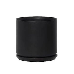 Pots Planters: Oslo Planter - Black, Large