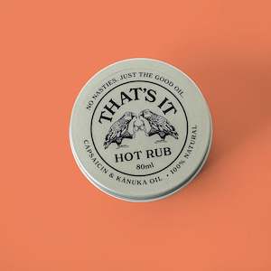 That's It - Capsaicin & Kānuka Hot Rub
