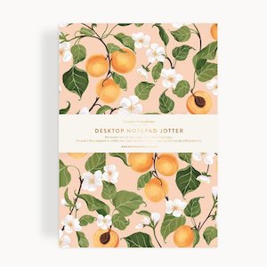 Paper Goods: Bespoke Letterpress - Notepad Jotter, Peaches