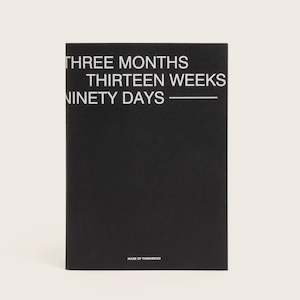 Made of Tomorrow - Three Monthly Planner, Ebony