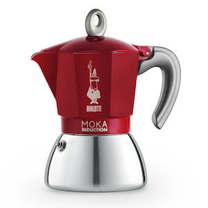 Bialetti - Red Moka Induction Bi-Layer, 4 Cup