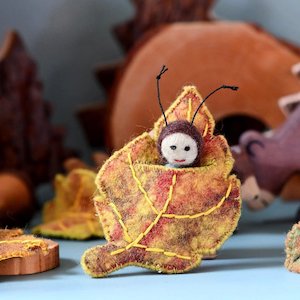 Tara Treasures - Felt Birch Leaf Baby