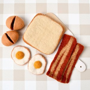 Tara Treasures - Felt Bacon & Eggs Set