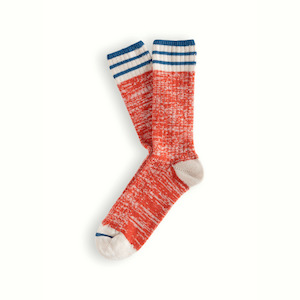 Socks: Thunders Love Socks - Nautical Turn, Oceanside Red