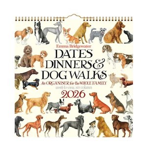 Emma Bridgewater - 2026 Date, Dinners & Dog Walks Wall Calendar