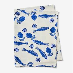 Bonnie And Neil: Bonnie & Neil - Blue Sardines Tablecloth