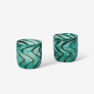 Bonnie And Neil: Bonnie & Neil - Green Swirl Tumblers