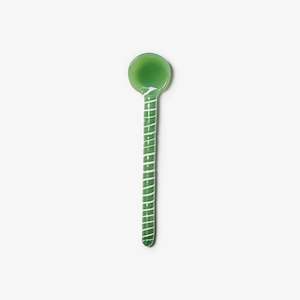 Bonnie & Neil - Swirl Glass Teaspoon, Green