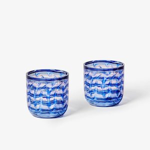 Bonnie & Neil - Watercolour Tumblers, Blue