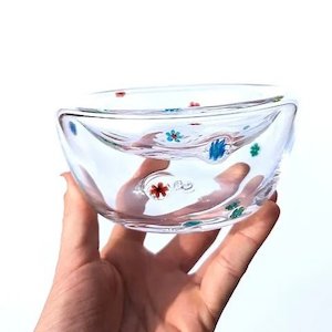 Flower Power Glass Gloria Bowl by Lauren Hunt