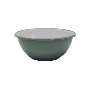 Dishy - Enamel Serving Bowl, Taragon