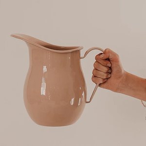 Dishy - Enamel Pitcher, Clay