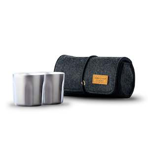 Water Bottles: High Camp Flasks - Torch Shot Glass Set, Stainless Steel