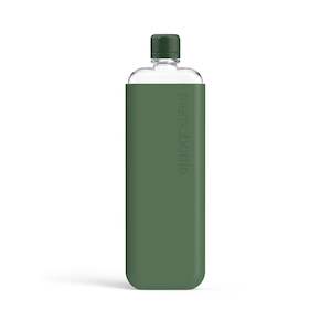 Water Bottles: Memobottle - Slim Bundle, Moss