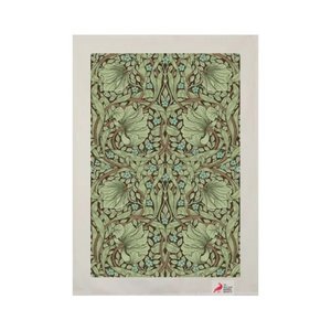 Homewares: William Morris Tea Towel - Pimpernel Green