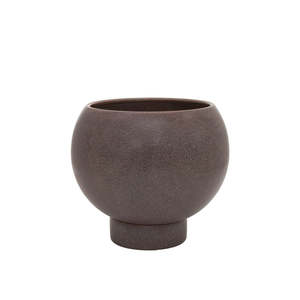 Orbit Plant Pot, Large Coffee