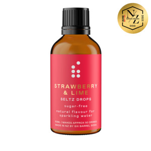 Six Barrel Soda - Strawberry & Lime Seltz Drops