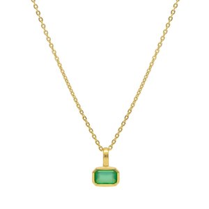 Linda Tahija - Gemme Necklace, Green Onyx