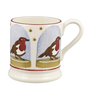 Emma Bridgewater - Robin Snow Globe ½ Pint Mug