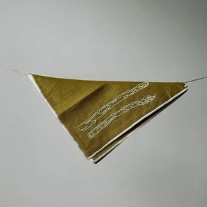 Maegen - Linen Embroidered Napkins, Asparagus