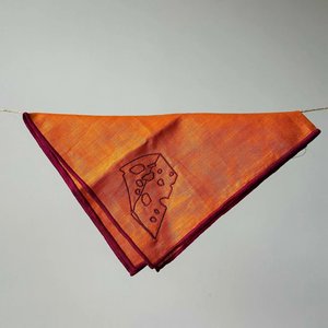 Maegen - Linen Embroidered Napkins, Cheese