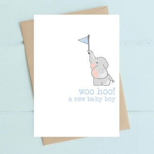 Greeting Cards: New Arrival Cards by Dandelion Stationery