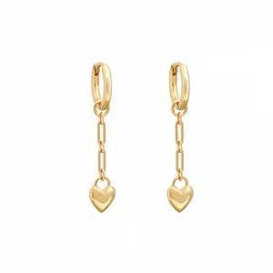 Linda Tahija - Amore Chain Huggie Earrings