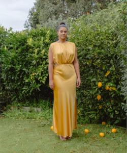 Ta’ahine Satin gown FOB Collection