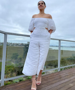 Ta’ahine Off shoulder jumpsuit FOB Collection