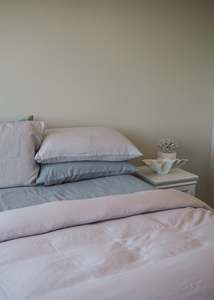 Euros: Soft Taupe Linen Pillowcases
