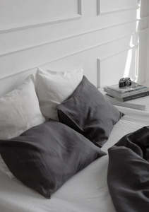 Slate Linen Pillowcases