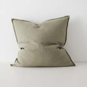 Euros: Euro Linen Cushion | Caper ( 60cm x 60cm )
