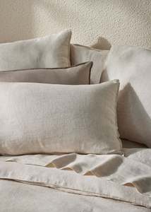 Lodge Size Pillowcases King: Savanna Pure Linen Pillowcases