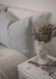 Lodge Size Pillowcases King: Duck Egg Linen Pillowcases | Made in Europe