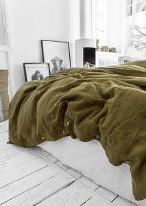 Made In Europe: Linen Duvet Cover | Oxide