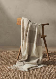 Havelock Wool Throw Blanket | Natural