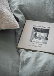 Duck Egg Linen Flat Sheet | Made in Europe