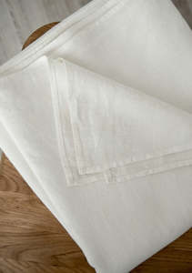 Premium Linen Collection: Ivory Linen Flat Sheet | Oeko-Tex® certified