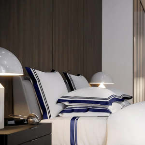 Hotel Luxury Bedding: Manhattan Duvet Cover Set | Navy