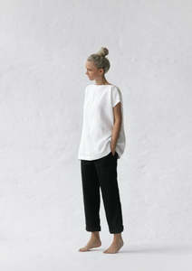 Taki Linen Pants | Black
