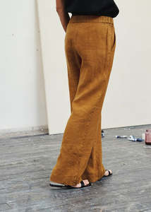 WILLOW Linen Pants - Bronze