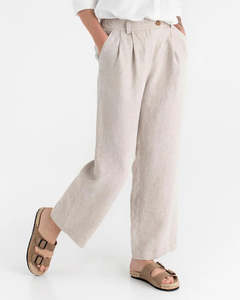 Rome Linen Pants in Natural