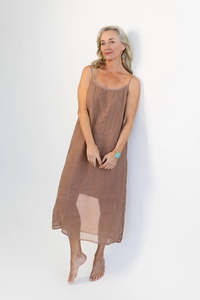 Luxe Linen Slip - Clay