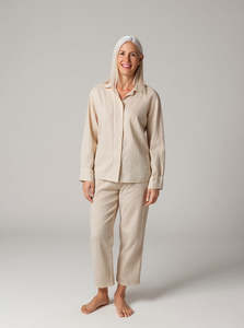 Stonewashed Linen Pajamas | Jute